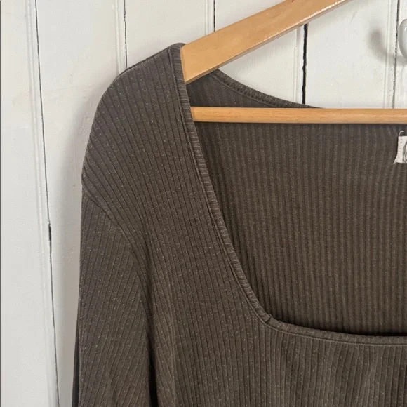 Maurices 24/7 Long Sleeve T-Shirt Olive Green Size XL - Picture 2 of 7